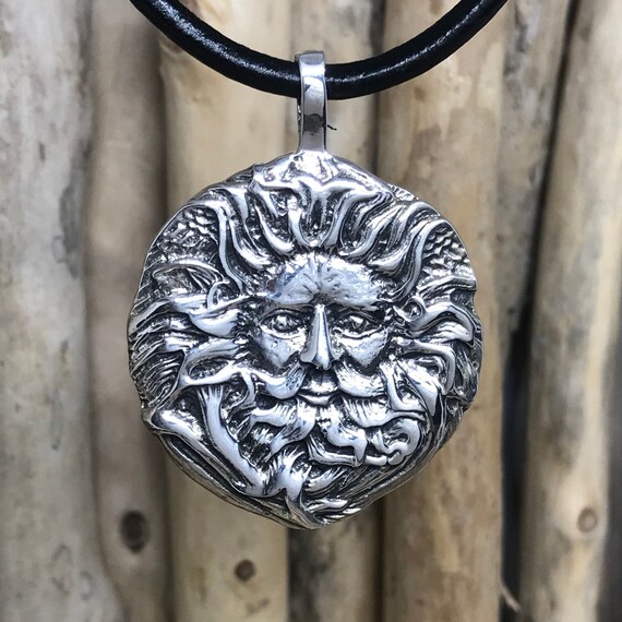 925 Sterling Silver Sun God Pendant Necklace EVM007 Etsy