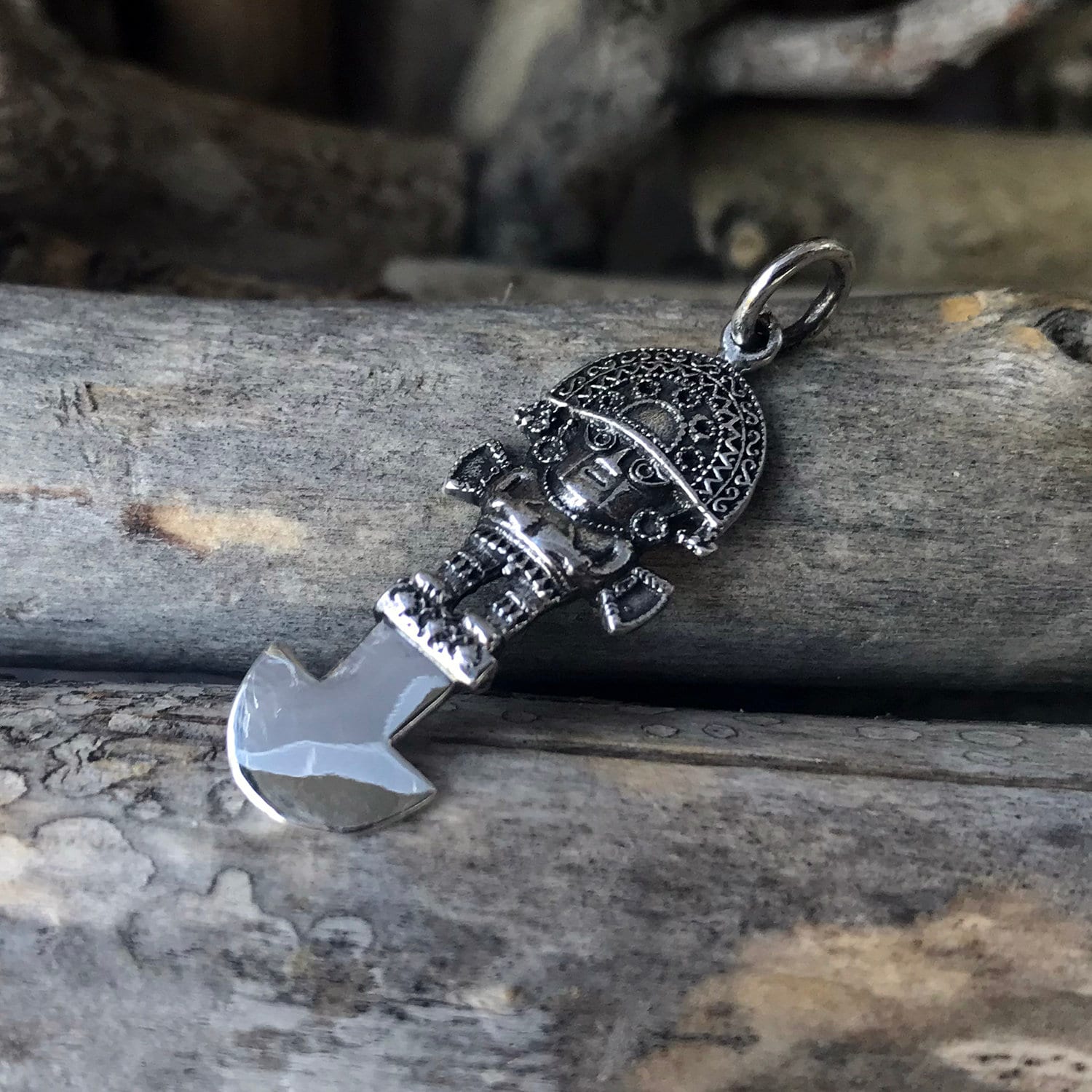 Sterling Silver Peruvian Tumi Pendant: Inca Amulet Talisman - Etsy