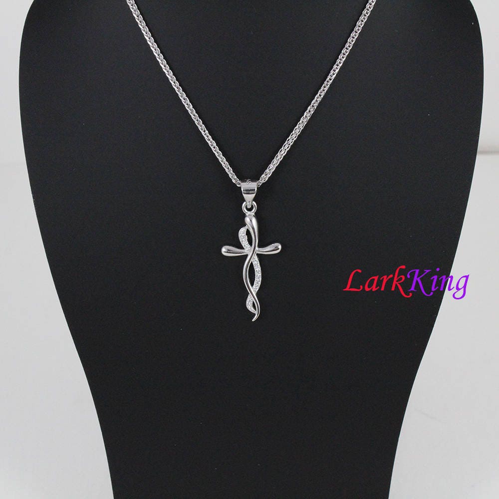 ☆ENGBROX☆ silver925 krisi cross necklace EBNL22082SV 925 Sterling Silver Cross Necklace | eBay