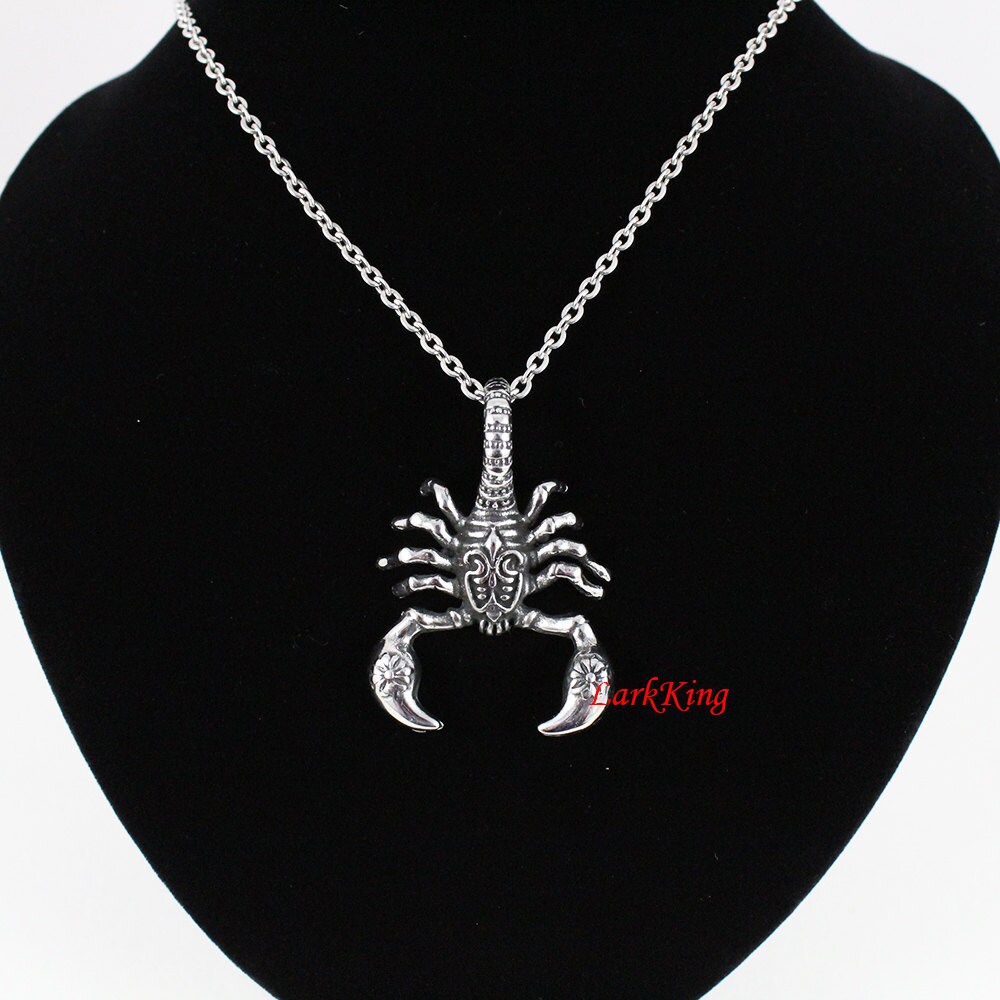 3mm24 Rope Chain w/Scorpion Pendant 2845mm Ben and Jonah Stainless Steel Necklace 3mm24 Rope Chain w/Scorpion Pendant 2845mm Ben and Jonah Stainless Steel Necklace