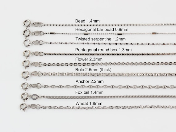 Stainless Steel Chain, Cable Chain, Wheat Chain, Rope Chain, Box Chain,  Curb Chain, Snake Chain, Necklace Chain for Men, Necklace for Women -   Finland