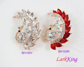 Brooch, peacock brooch, crystal peacock brooch, rhinestone peacock brooch, fashion jewelry, brooch gift, birthday gift, Lark king  BH105