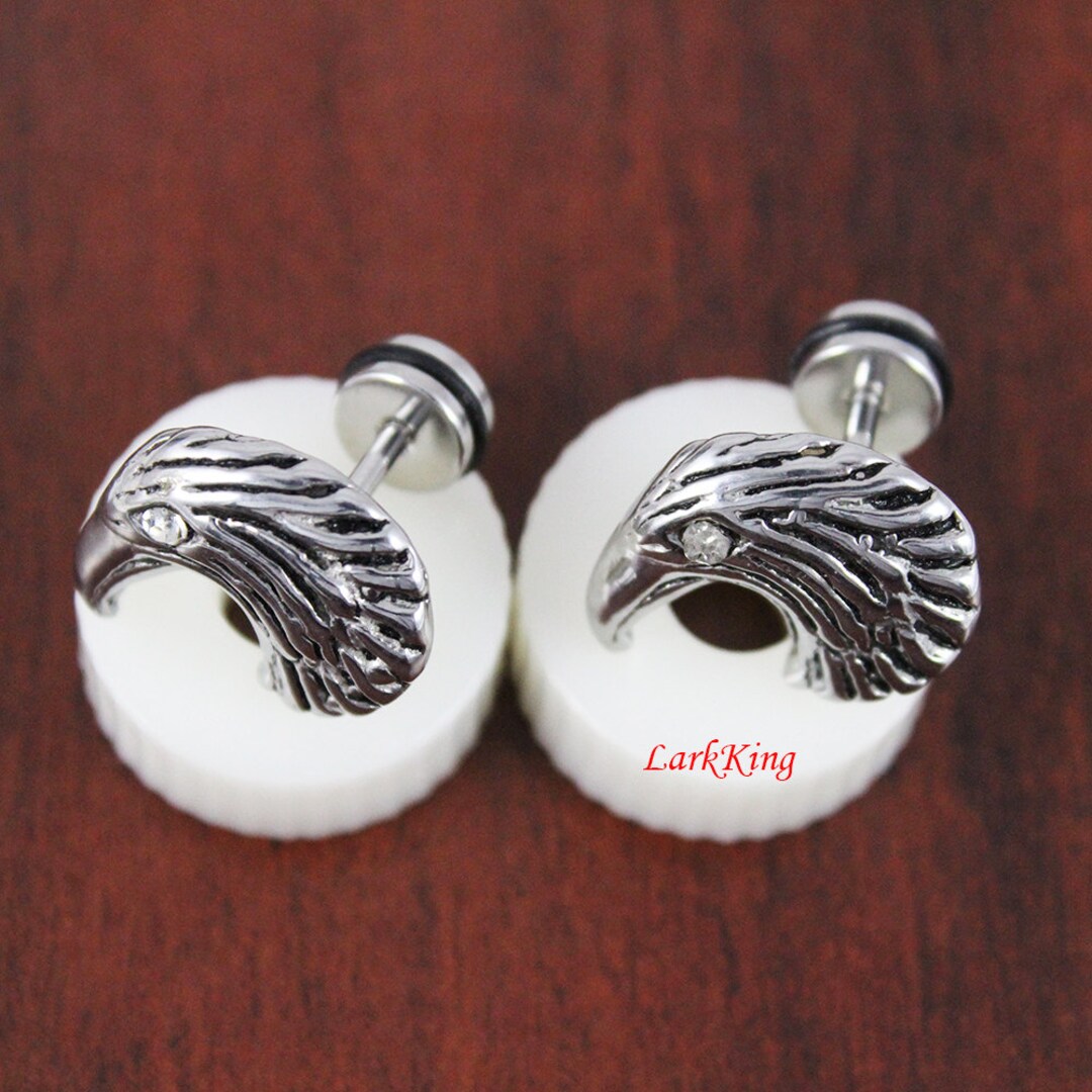 Eagle Stud Earrings Animal Studs Animal Earrings Unique Studs Statement
