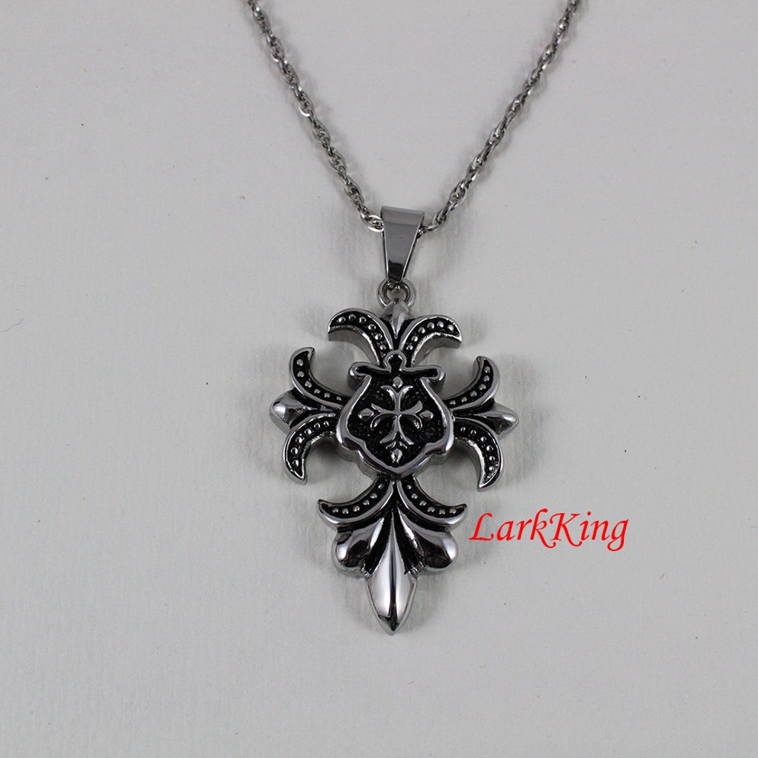 Stainless Steel Cross Necklace, Necklace, Cross Necklace, Unique Cross ...