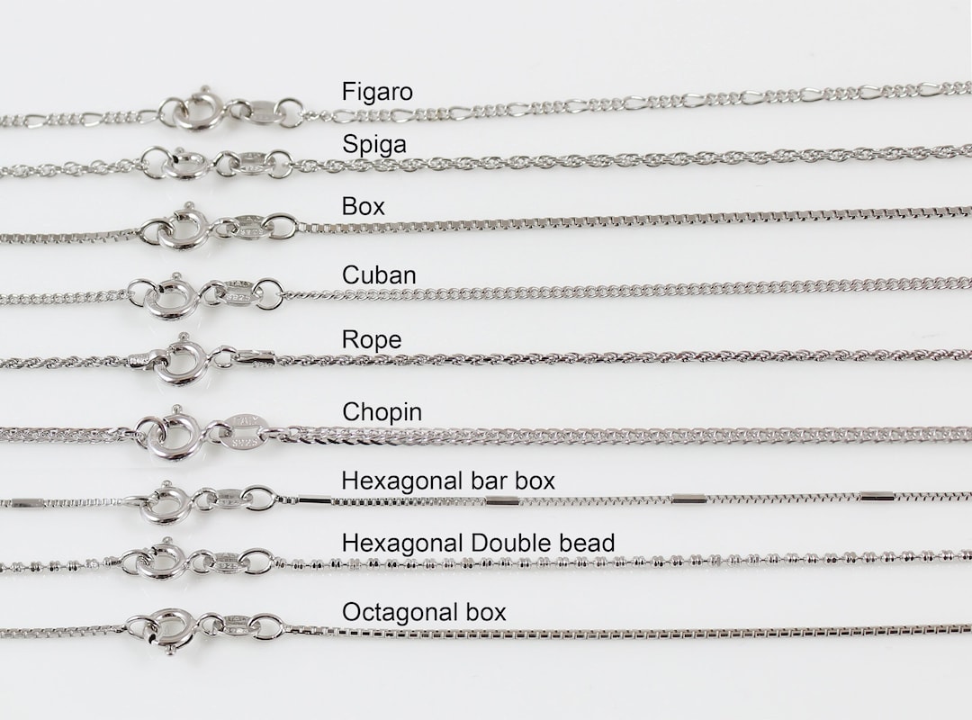 925 Sterling Silver Necklace Chain Chain Necklace Silver