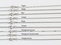 925 sterling silver necklace chain, chain necklace, silver necklace for women, chain for men, Rope, Figaro, Box chain, Spiga, Cuban chain