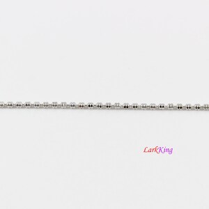 Sterling silver chain, rose gold chain, gold chain, unique silver necklace chain, silver chain necklace, bar box chain, double bead chain image 10