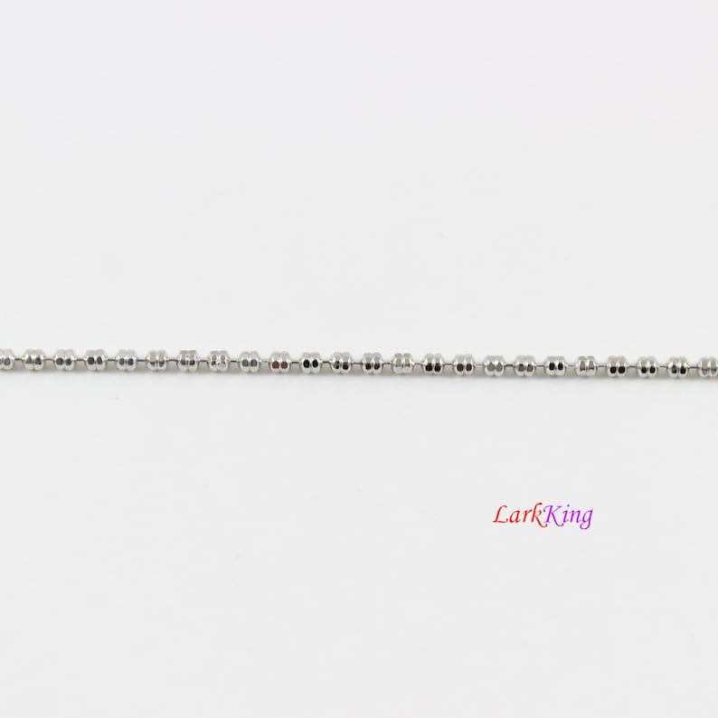 Sterling silver chain, rose gold chain, gold chain, unique silver necklace chain, silver chain necklace, bar box chain, double bead chain image 10