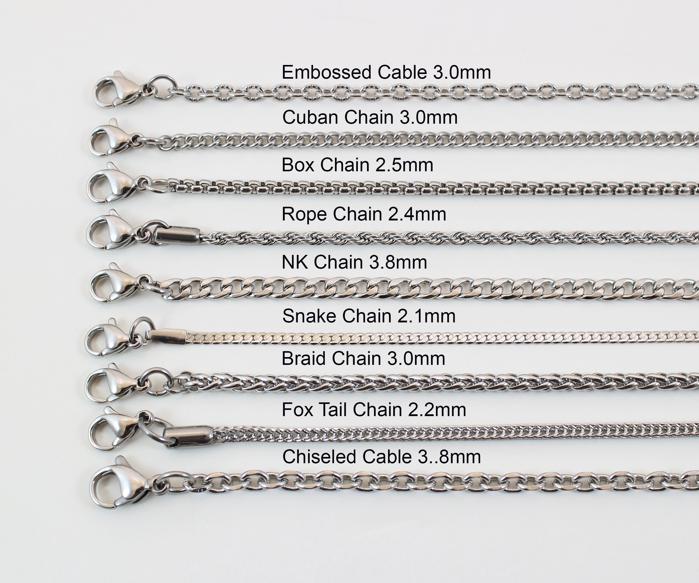 Real stainless shop steel chain