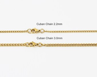 18K Gold Filled Stainless Steel Necklace Chain, Spiga Chain, Rope