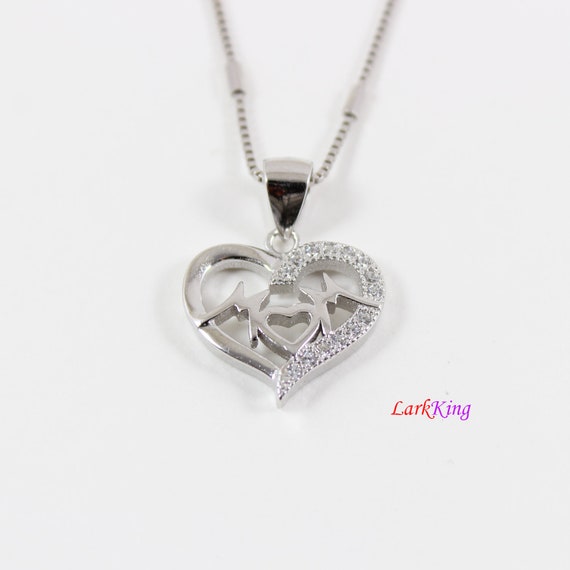 FJ Heart Mum Necklace 925 Sterling Silver Mother Daughter Son Child Pendant  Necklace Guardian Angel Necklace with January Birthstone Garnet Jewellery  Gifts for Women Mother Daughter : Amazon.co.uk: Fashion
