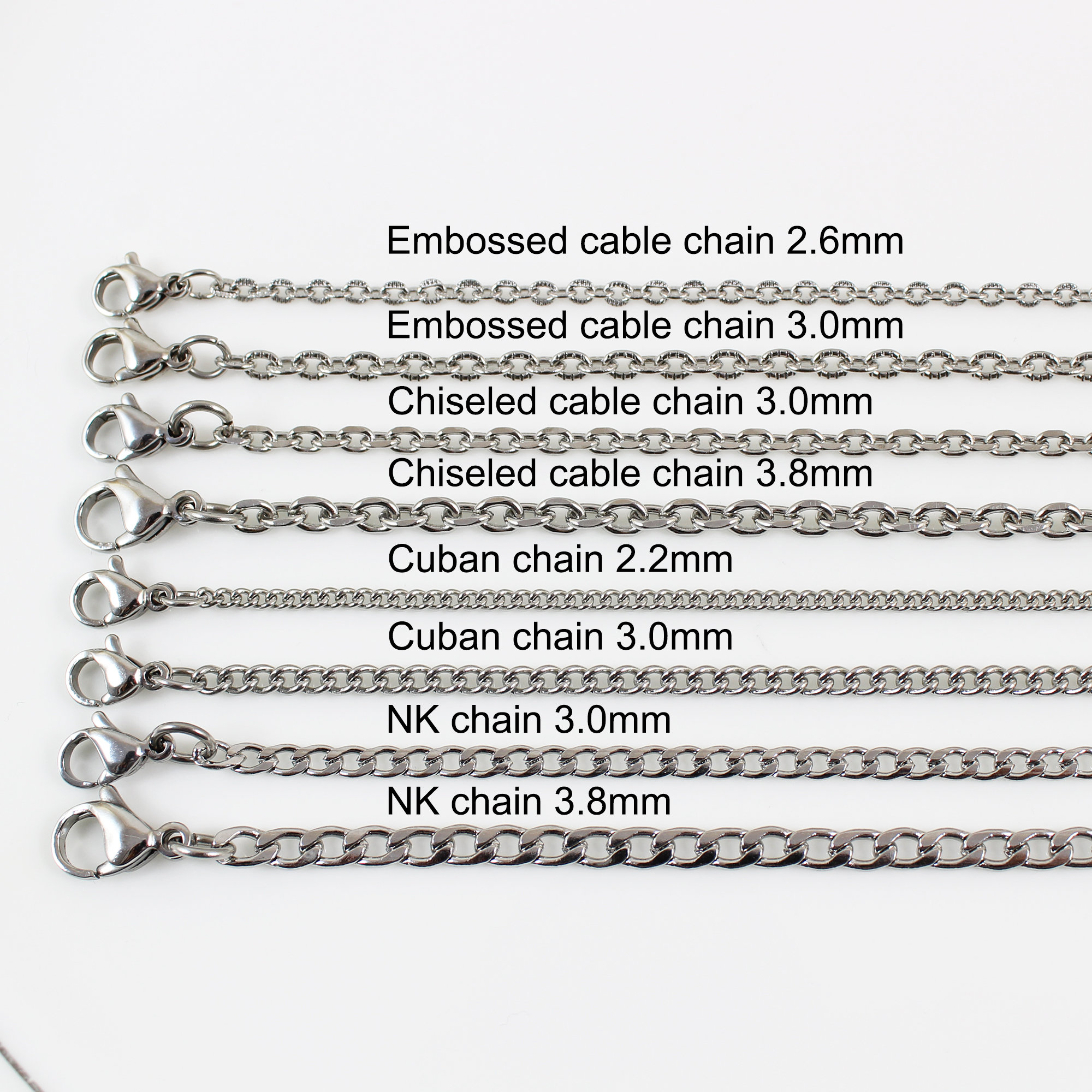 TEN.×CLANE PIN CABLE CHAIN NECKLACE