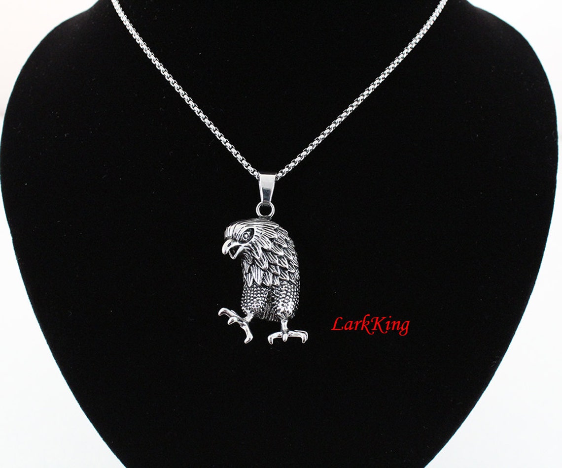 Eagle Necklace Animal Necklace Bird Necklace Stainless Etsy
