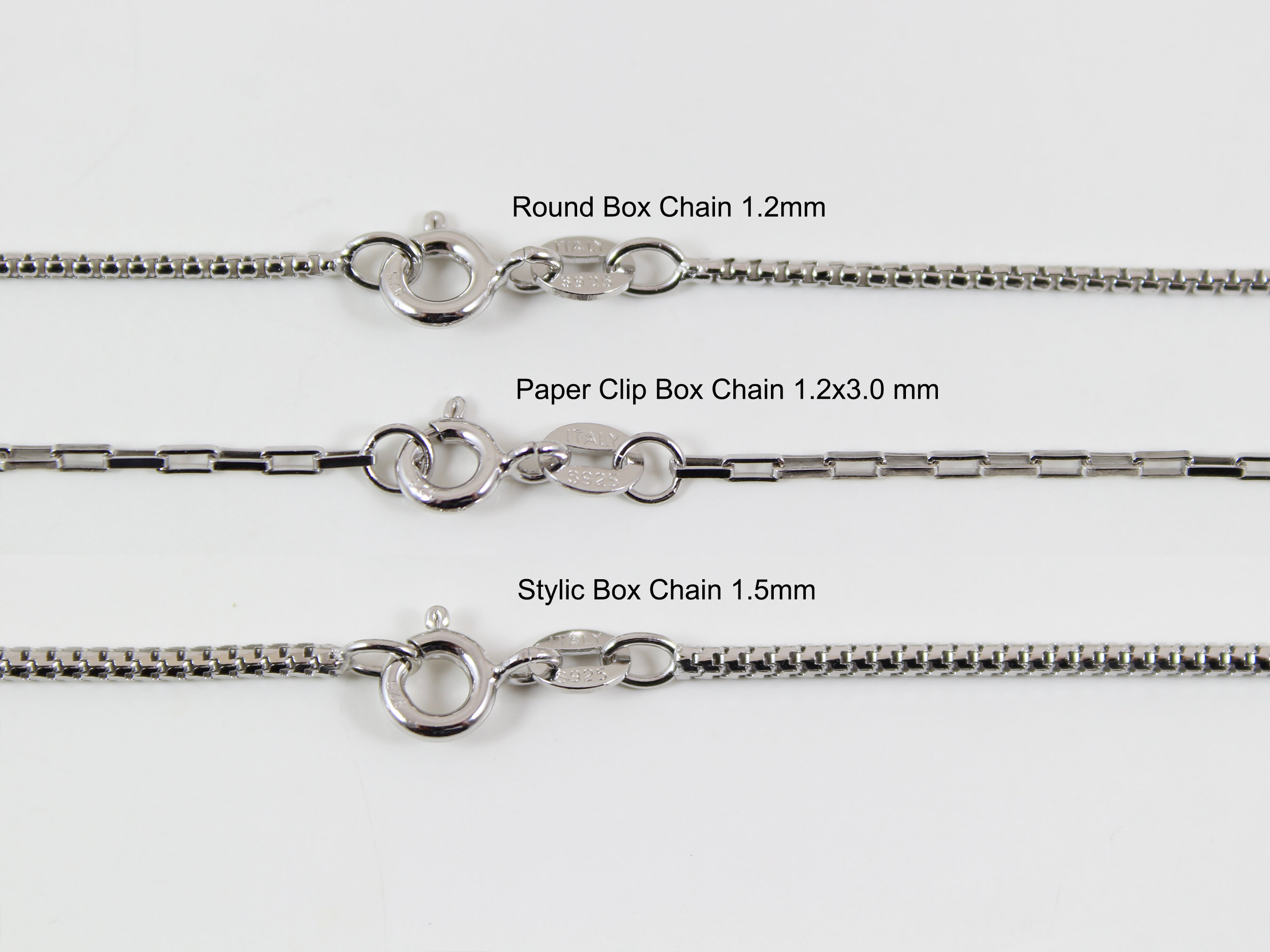 1.2mm/1.5mm Stainless Steel Necklace Chains 45cm O-Shape Necklace For  Jewelry Making Necklace