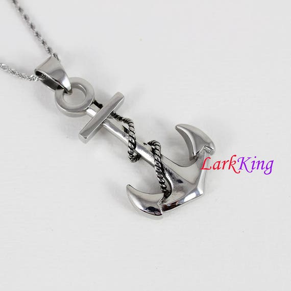 Stainless steel shop anchor pendant
