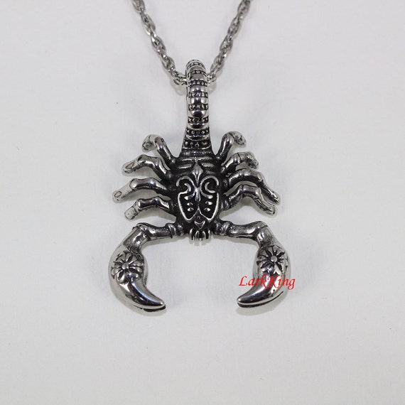3mm24 Rope Chain w/Scorpion Pendant 2845mm Ben and Jonah Stainless Steel Necklace 3mm24 Rope Chain w/Scorpion Pendant 2845mm Ben and Jonah Stainless Steel Necklace