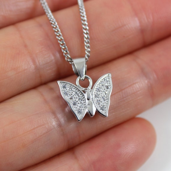 Etsy butterfly necklace deals