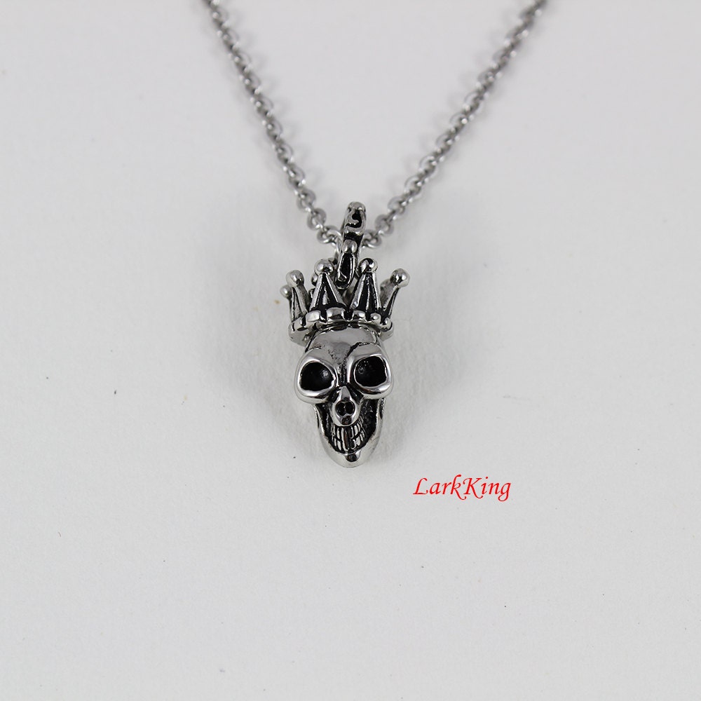 Crown Skull Necklace Queen Necklace 