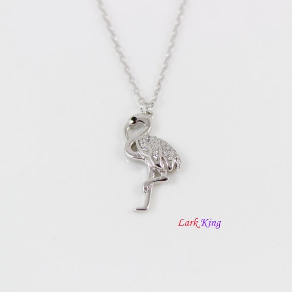 Flamingo necklace best sale silver