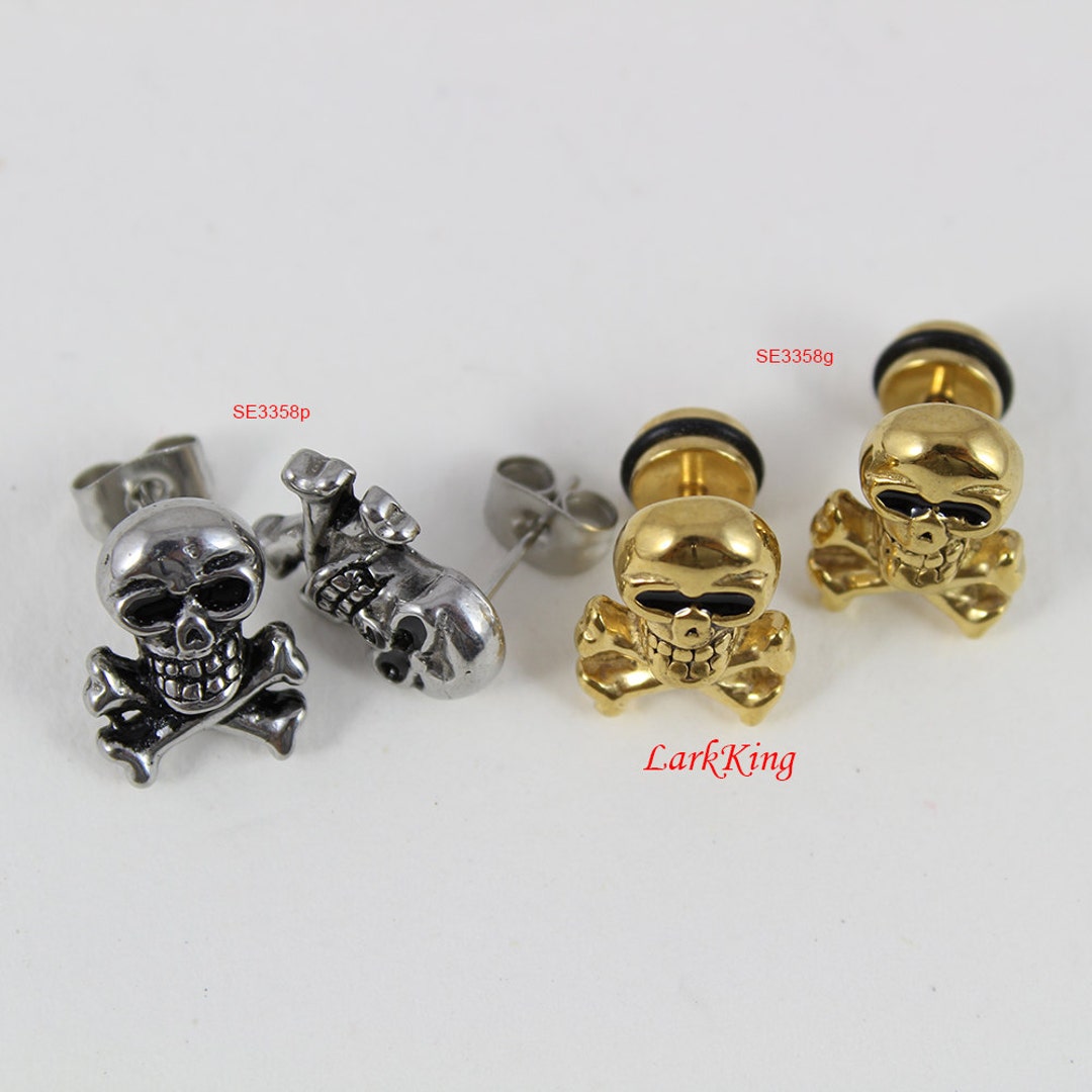 4-16mm Kraken Screw Fit Tunnel Ear Plugs Earring Logo Sea Monster Octopus Pirate