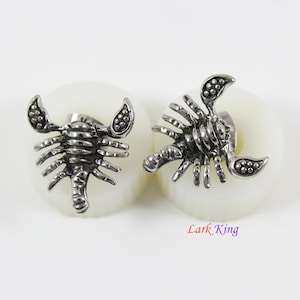 Stainless steel scorpion stud earrings, scorpion studs, arachnid stud earrings, studs for men, studs for women, statement studs, LK3550
