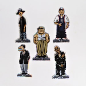 2002 Homies Stickers Set of 5. Vintage Pop Culture Stickers. Lowrider Stickers. Mint Condition Vending Machine Stickers in Original Covers