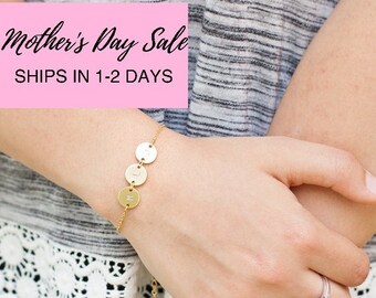 Dainty Gold Silver Rose Charm Personalized bracelet Personalized Women Dainty bracelet Personalized Jewelry Personalized gift / 130