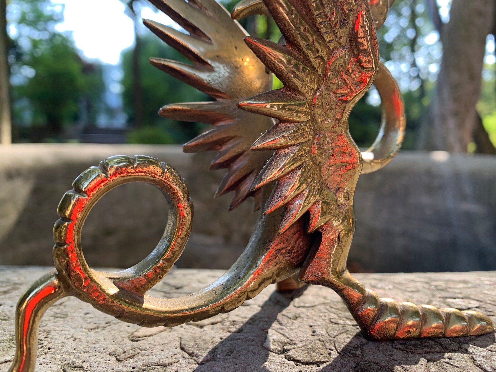 Cast brass dragon candle holders fireplace decor Etsy