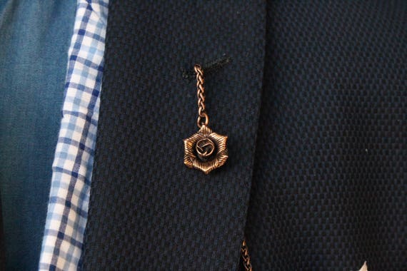 mens lapel chain
