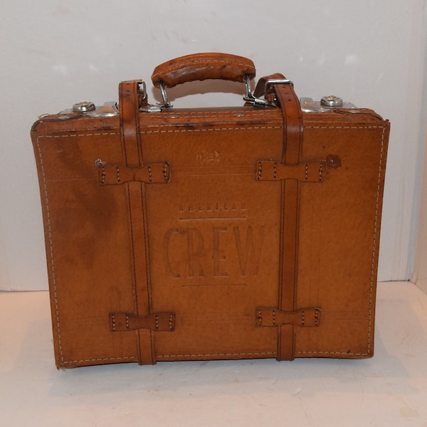Mens Leather Train Case Etsy