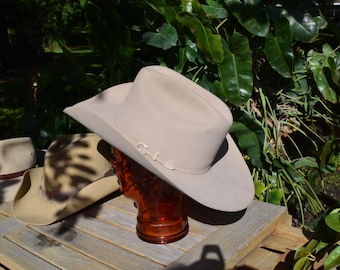 Vintage 4X Stetson Beaver Bull Rider Black Felt Cowboy Hat
