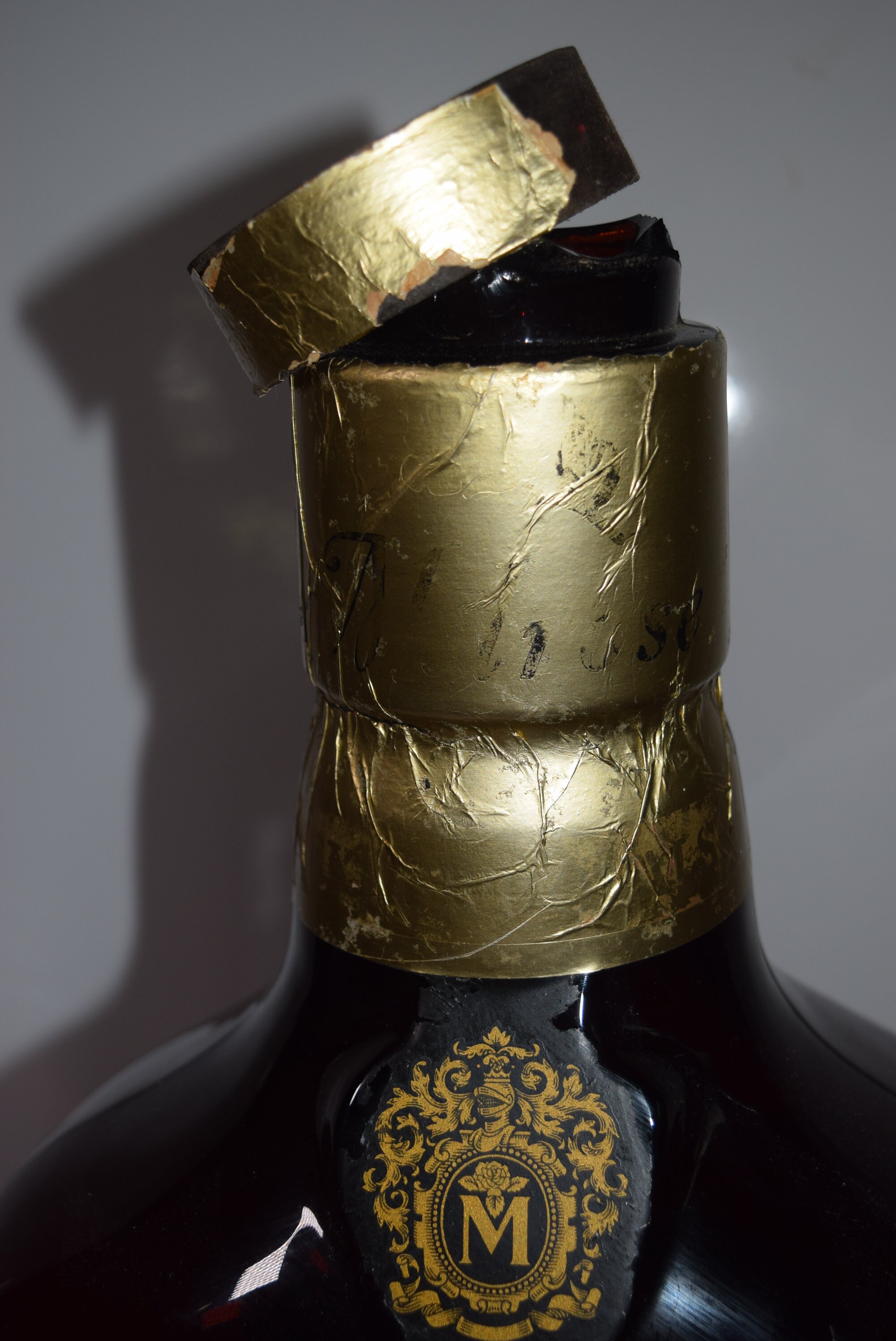 Oversized Amber Whiskey Liquor Bottle Giant Store Display