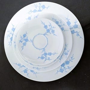 Spode China Blanche de Chine Blue GEISHA Service for 12 Plus Extras No Gold Accents Sold as 1 place setting w/ EXTRA Pieces Sold Separately immagine 3