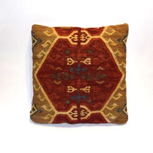 Pottery Barn Authentic Turkish Kilim Pillows Wool Cotton Geometric Kilim Southwestern 1 Square Pillows