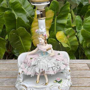 Dresden Porcelain Lamp HANDGEMALT image 4
