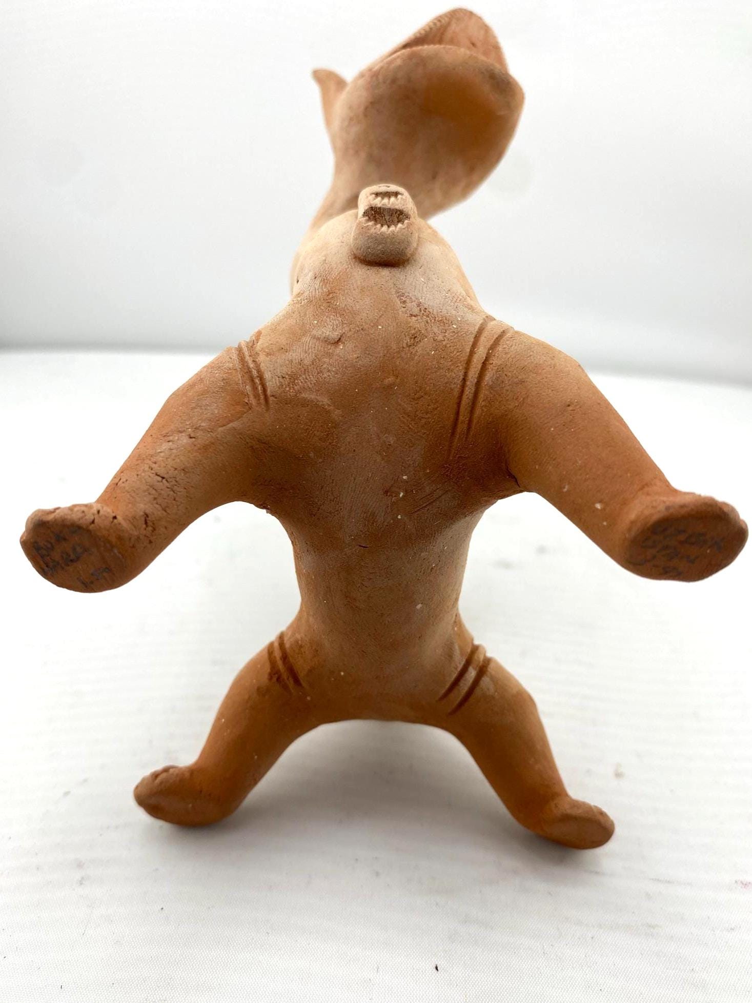 Uzbek Terracotta Figurine in the Shape of a Dragon Uzbekistan