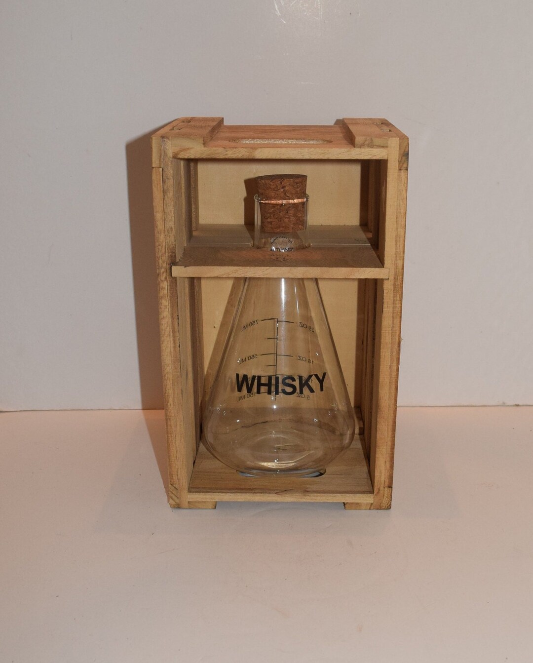 Artland Mixology Decanter Glass Beaker Whiskey in Wood Crate Etsy