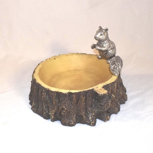 Standing Squirrel Sculpture Nut Bowl Majestic Forest Collection by Arthur Court Designs Serving Bowl and Squirrel For Nuts Candies Snacks