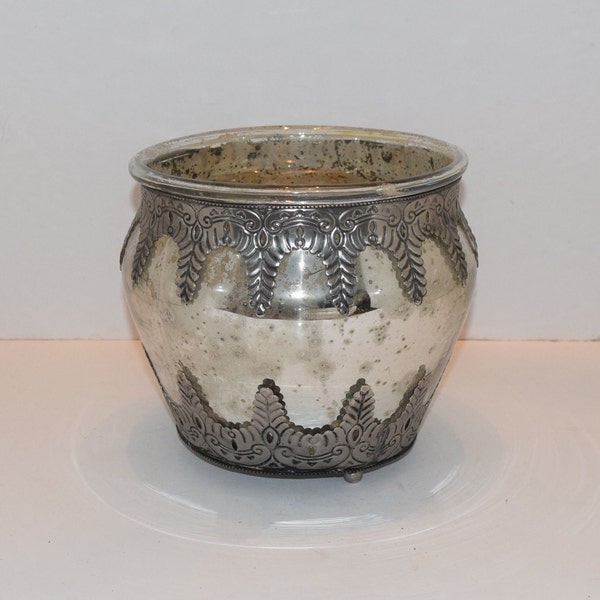 Mercury Glass Vase Etsy