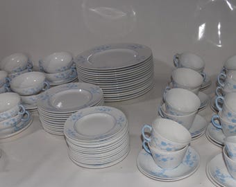 Spode China Blanche de Chine Blue GEISHA Service for 12 Plus Extras No Gold Accents Sold as 1 place setting w/ EXTRA Pieces Sold Separately
