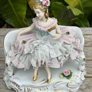 Dresden Porcelain Lamp HANDGEMALT image 5