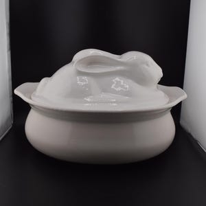 Large Pfaltzgraff Hearth Bunny Rabbit Tureen Casserole Dish Lid Terrine For Pâté Ceramic Pottery Porcelain French Pate Terrine Baking Dish