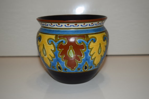 ビンテージgouda pottery Holland flower base