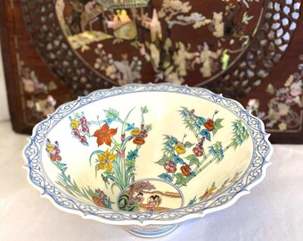 Rare Antique Chinese Eggshell Porcelain Bowl Qianlong Mark Small Porcelain Bowl Old Qing Kangxi Wucai Porcelain Beauties Of The Red Mansion