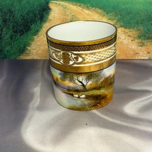 明治期里帰りノリタケM-JAPAN印 HANDPAINTED 湖夕焼け風景花瓶 Noritake Lake Scene - Etsy