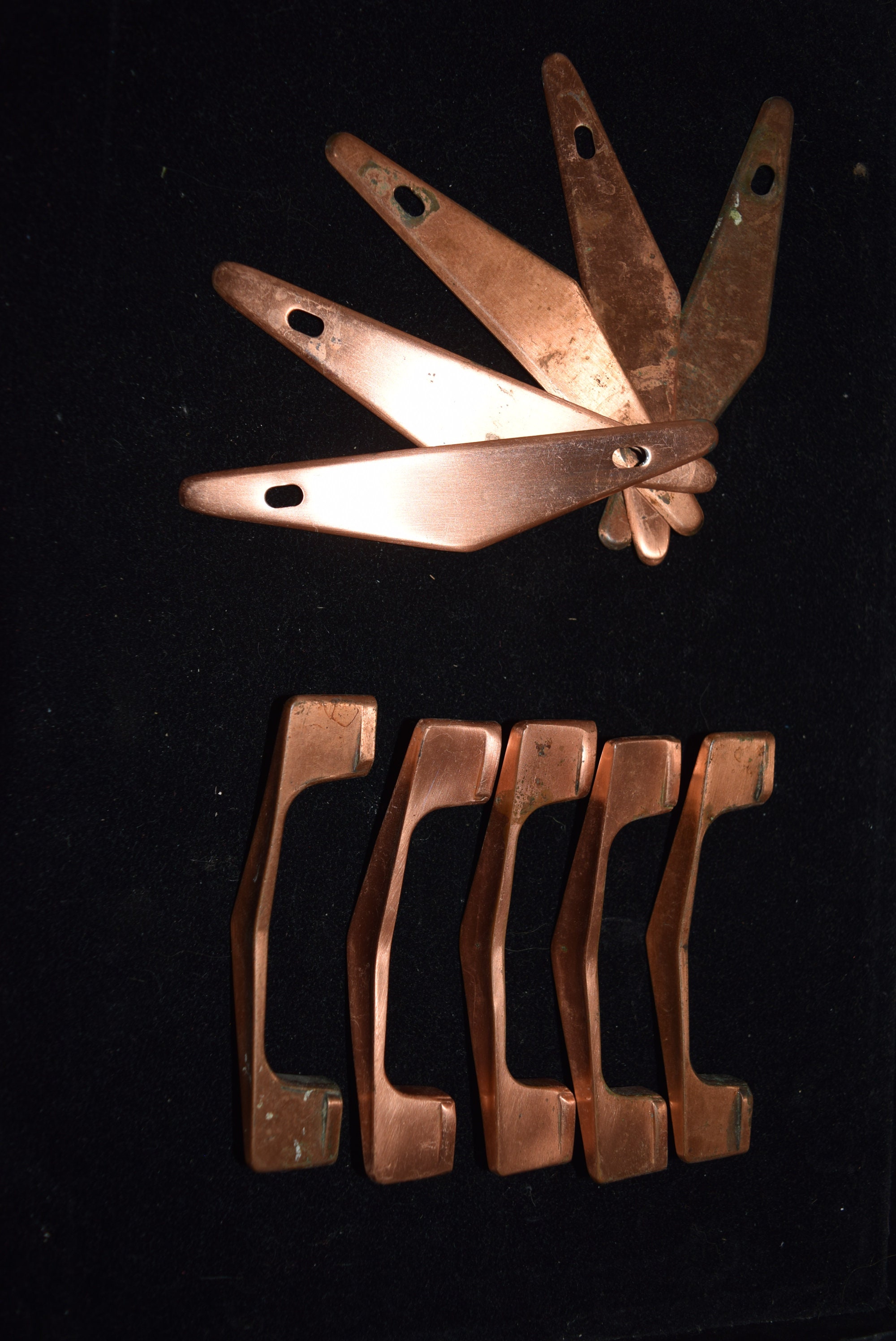 Chevron Boomerang 2 Piece Drawer Pulls With Backplate Etsy UK