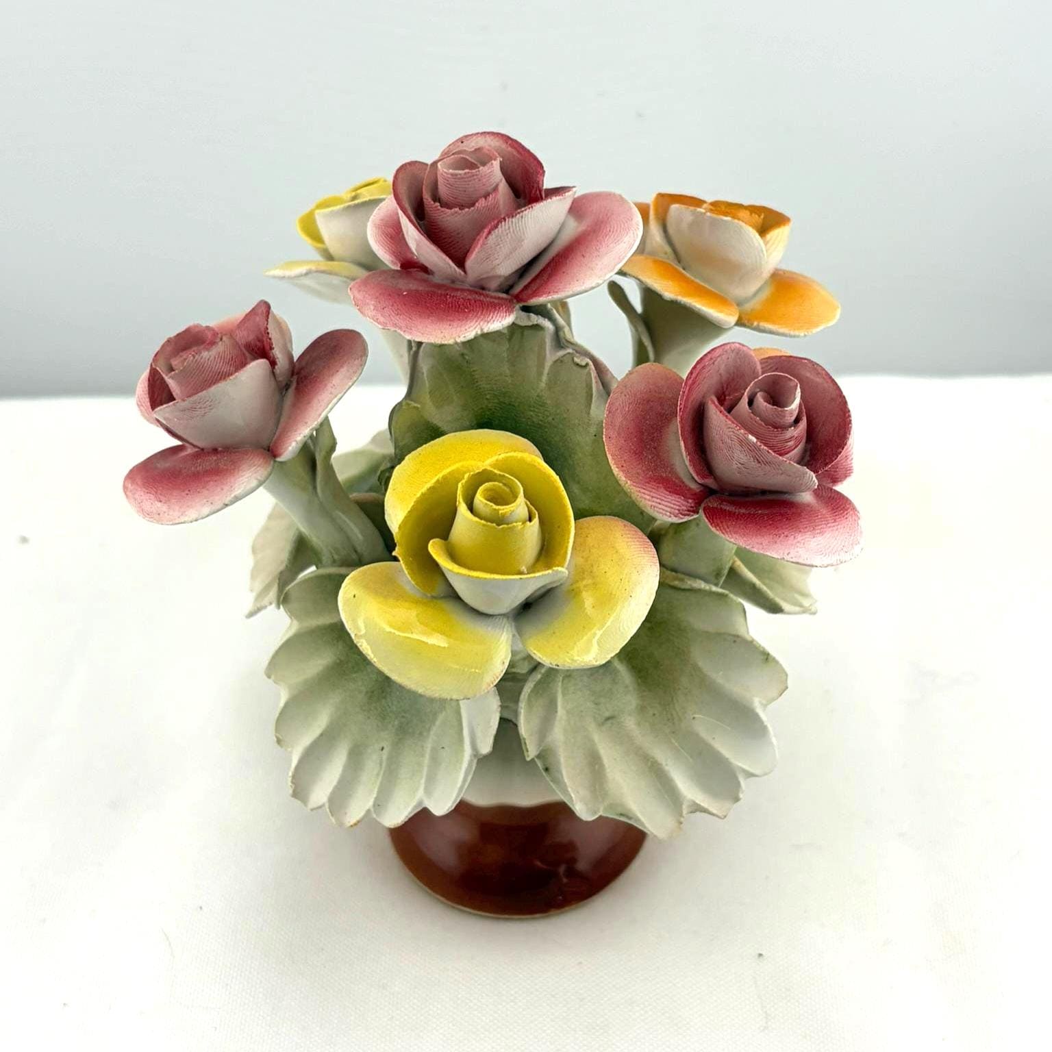 Capodimonte Rose Vase - Etsy