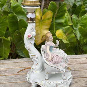 Dresden Porcelain Lamp HANDGEMALT image 9