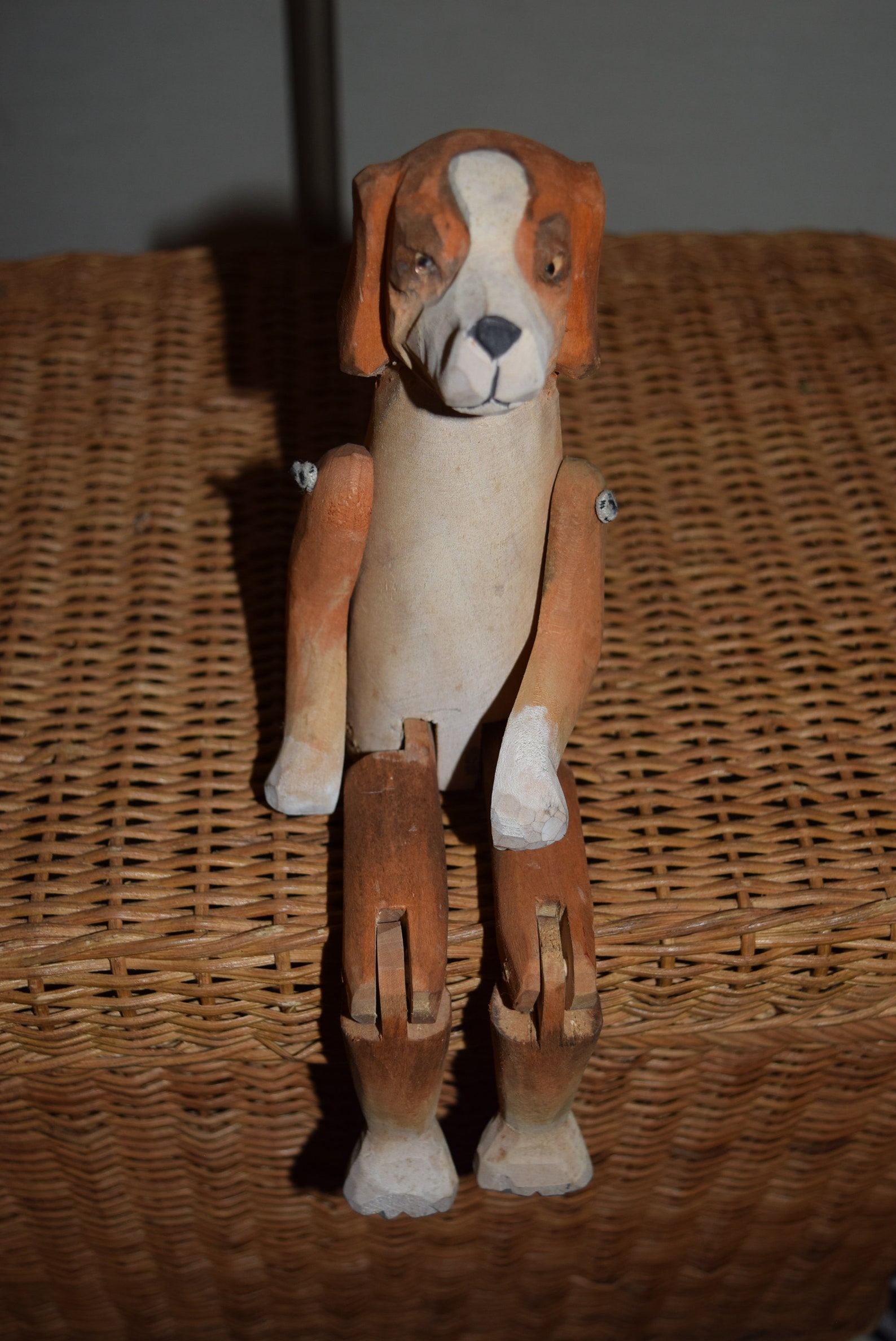 Hand Carved Wood Dog Shelf Sitter Wooden Folk Art Shelf Decor | Etsy