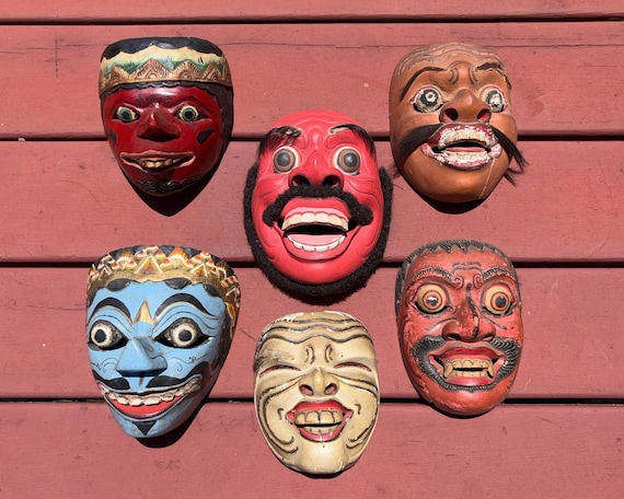 African Tribal Mask Wood Handcrafted in Ghana Handcrafted Wooden